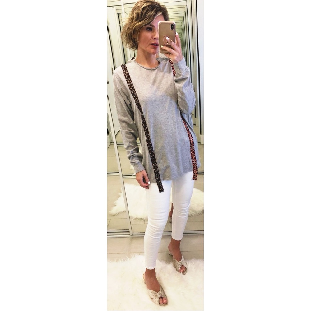 LF Emma & Sam Zipper Detail Sweatshirt Im Gray